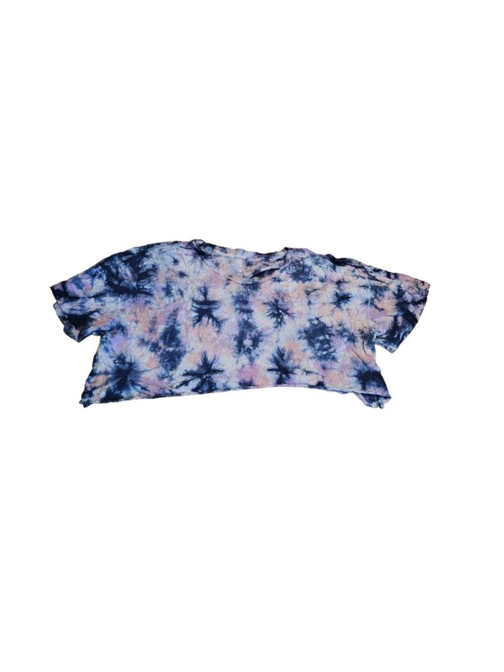 Aeropostale Tie Dye Halter Shirt Womens XL Crop Top Knit Blend Multicolor